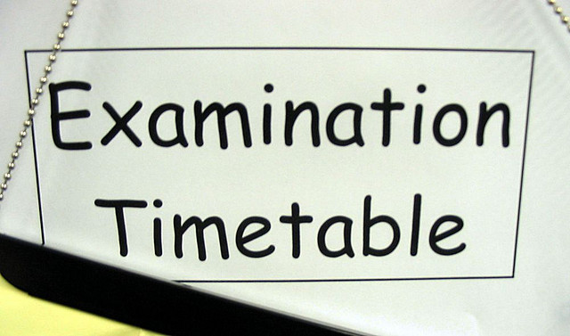 Summary of Exam Schedule Winter-2015